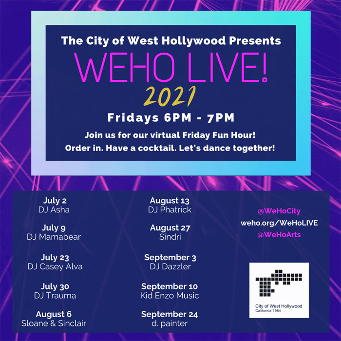 Weho Live  Los Angeles Events
